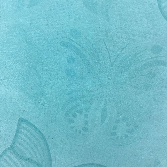 Butterfly pattern foil sheep leather, blue pattern bag, shoe decoration leather, multicolor can be customized