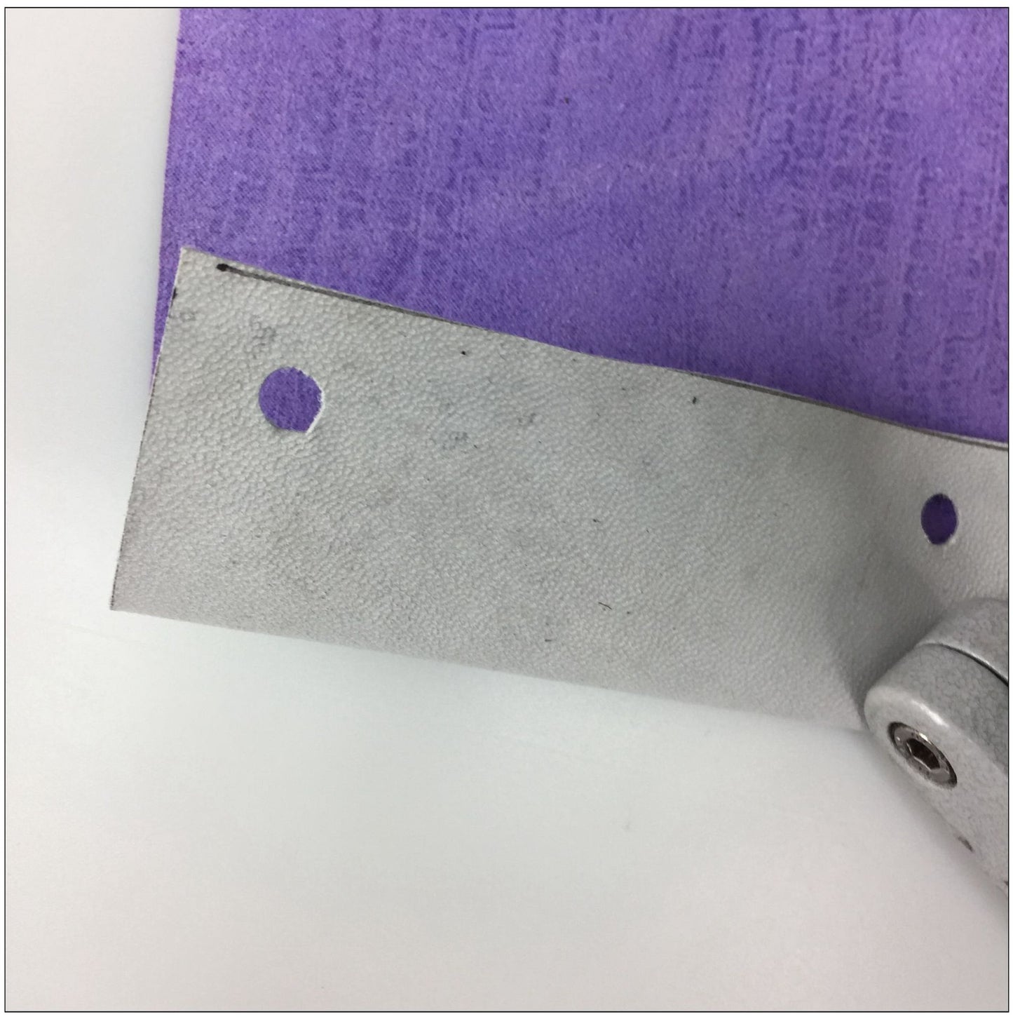 Goatskin mixed sheep suede crocodile belly pattern film sheep leather purple for shoes and bags