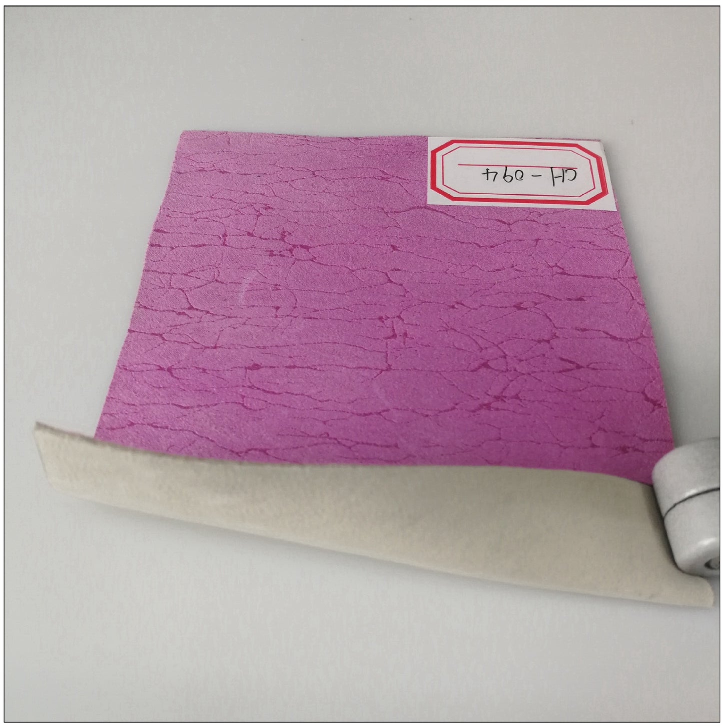 Goat mixed sheep suede fabric leather, grooved filmed sheep leather, pink, available luggage, shoes and boots leather