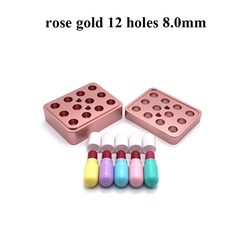 12.1mm/9.3mm/9.1mm/8mm DIY Lipstick Aluminum Alloy Silver Mold Lip Rouge Balm Lipbalm Makeup Making Tool Fill Mould Only