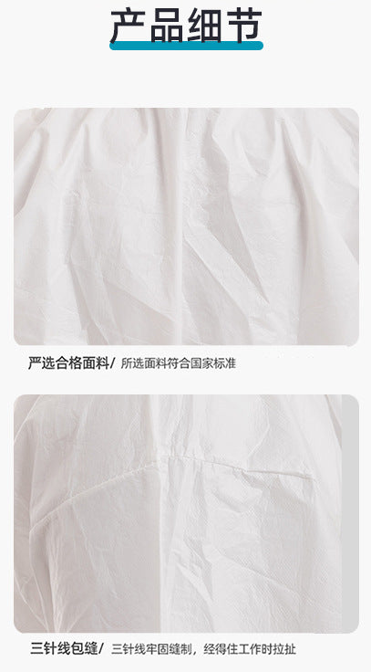 KDG DIY Lab Equipment OEM/ODM Service Coat Disposable protective clothing SF Siamese PP+PE with hooded feet waterproof, dust-proof and oil-proof breeding spray paint breathable membrane isolation clothing