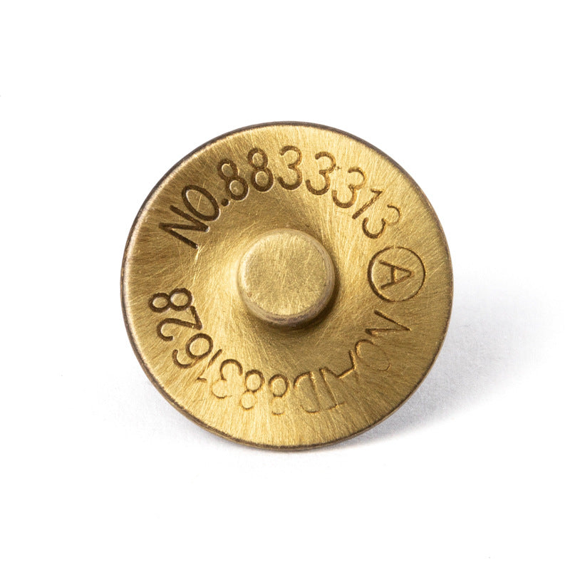 5PCS Wholesale brass magnetic buckle 18mm double-sided magnet buckle bronze snap buckle DIY handmade luggage hardware accessories