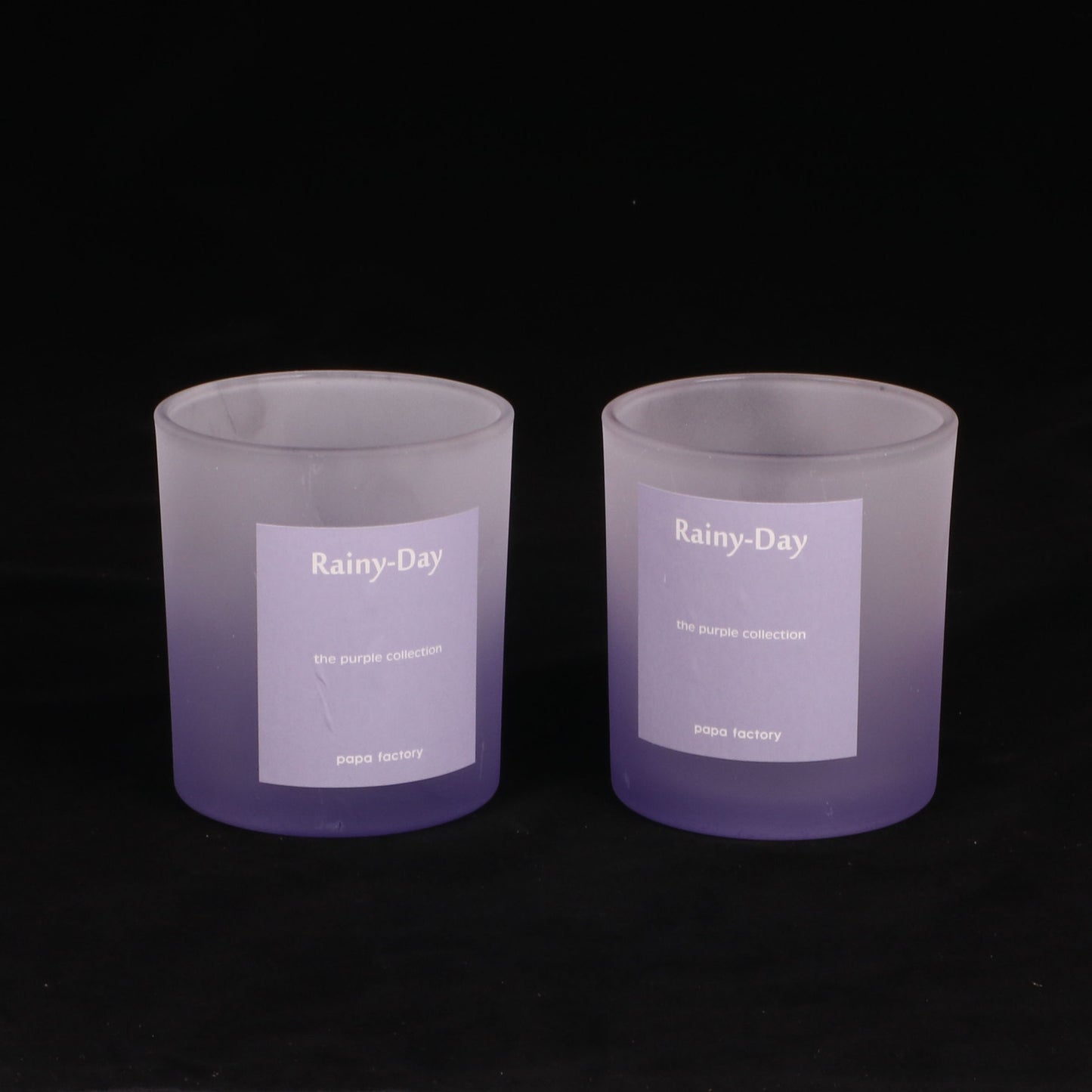 KDG DIY Candle glass cup gradient color frosted glass container aromatherapy wax filling empty cup bedroom romantic Candlestick in stock