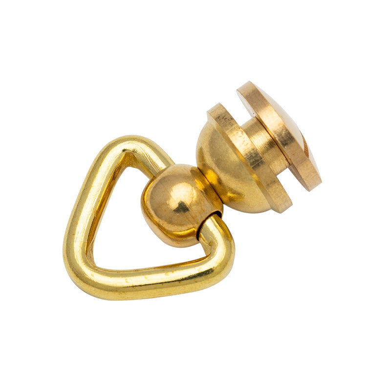 2PCS Pure copper rotating figure eight ring copper figure eight swivel universal connecting ring figure eight buckle DIY luggage leather goods