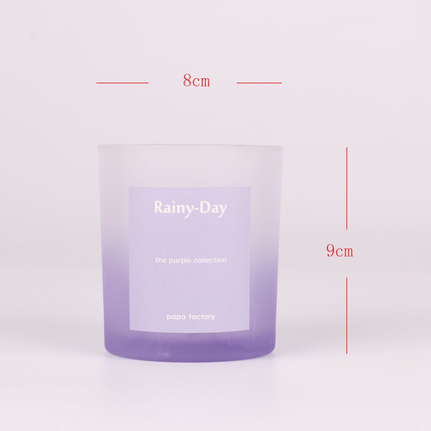 KDG DIY Candle glass cup gradient color frosted glass container aromatherapy wax filling empty cup bedroom romantic Candlestick in stock