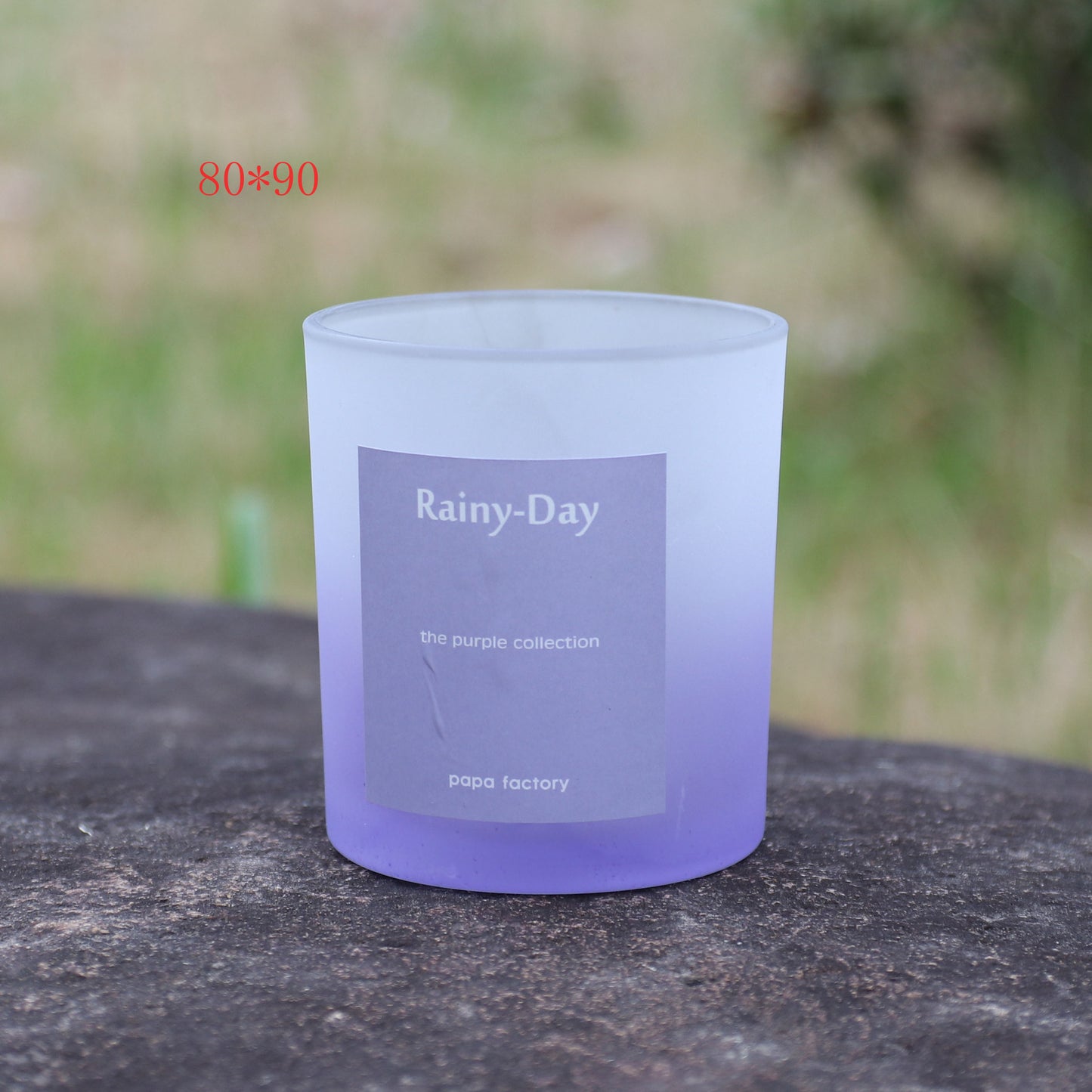 KDG DIY Candle glass cup gradient color frosted glass container aromatherapy wax filling empty cup bedroom romantic Candlestick in stock