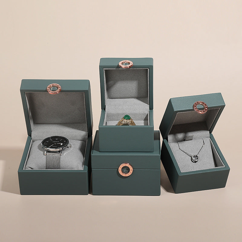 KDG DIY Watch Box Clover Jewelry Box Simple and Exquisite Jewelry Box Ring Pendant Bracelet can add logo