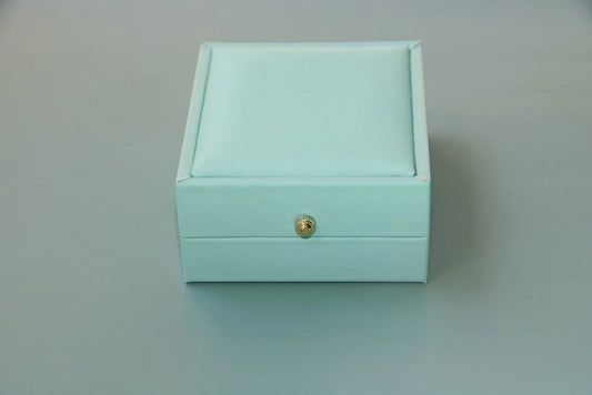 KDG DIY Jewelry Jewellery Box Case Dressing Casket 7*8*3.5cm Wire drawing Pu Material For Earrings Rings Necklace Bracelet Pendant