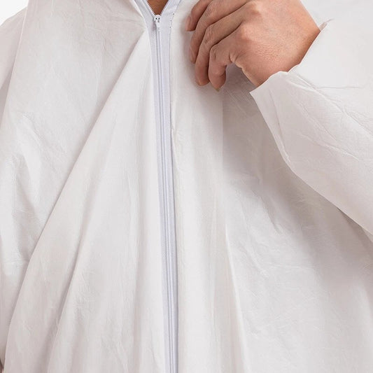 KDG DIY Lab Equipment OEM/ODM Service Coat Disposable protective clothing SF Siamese PP+PE with hooded feet waterproof, dust-proof and oil-proof breeding spray paint breathable membrane isolation clothing