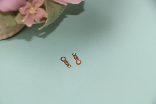 KDG DIY Jewelry 10PCS Gold Filled buckle coffee bean double hole connecting finishing accessoryNecklace bracelet connection clasp