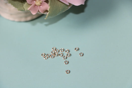 KDG DIY Jewelry Gold Filled 10pcs Earring open jump ring 0.64*3mm