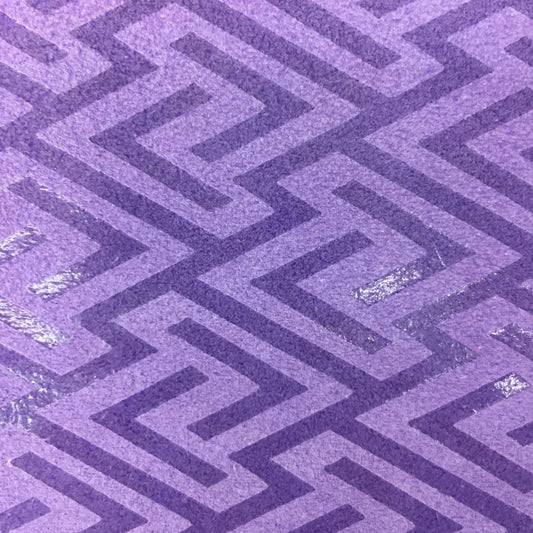 Goat mixed sheep suede V-patterned sheep leather purple suede fabric used for luggage and shoe leather