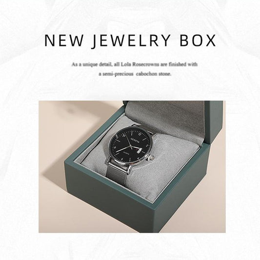 KDG DIY Watch Box Clover Jewelry Box Simple and Exquisite Jewelry Box Ring Pendant Bracelet can add logo