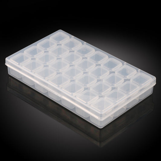 KDG DIY Jewelry Gold filled accessories tools easily to choose 28 compartment storage box package accessories storage box
