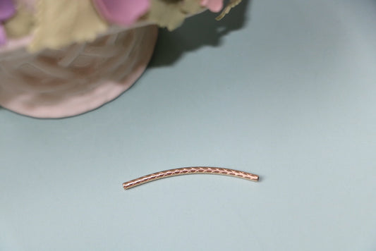 KDG DIY Jewelry Gold Filled 5PCS 1.5x30.0mm Spiral Corrugated Curved Tube For Rope Necklace Bracelet Gem Elbow 30mm